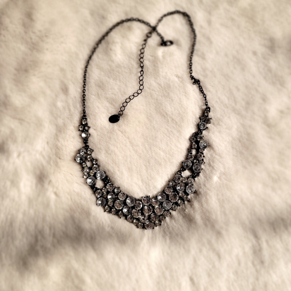 Silver Rhinestone Necklace